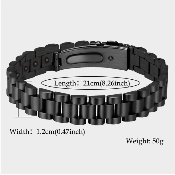 Mens Titanium Magnetic Therapy Bracelet (Brand New) - Picture 2 of 4